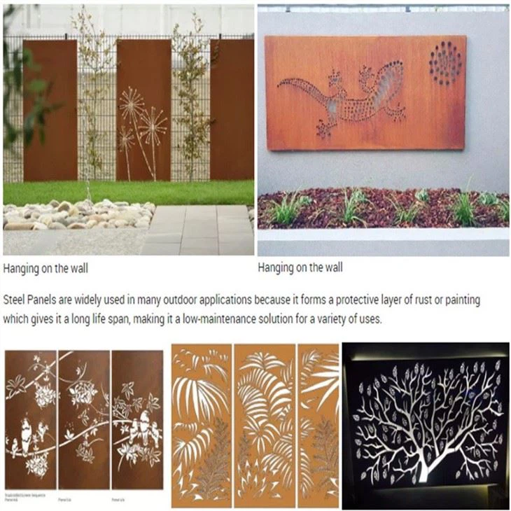 Corten Steel Laser Cut Panels