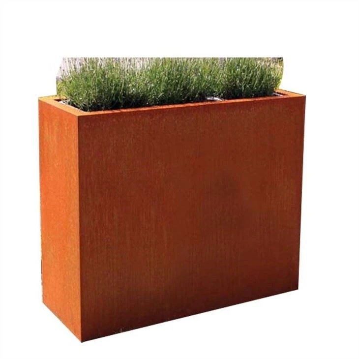 Corten Steel Rust Flower Pot