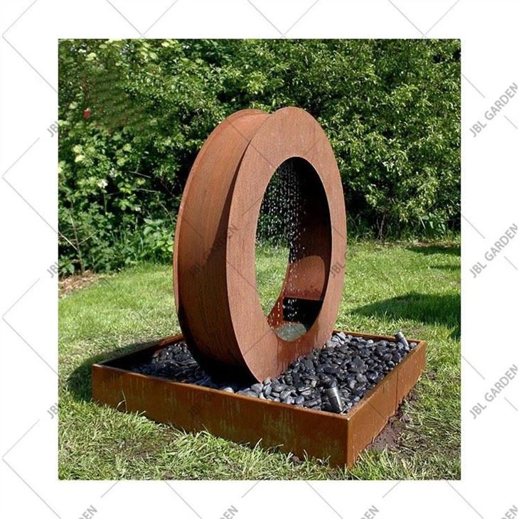 Rusty Corten Steel Water Fountain