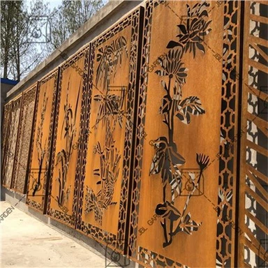 Πάνελ τοίχου οθόνης Corten