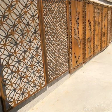 Πάνελ περίφραξης απορρήτου Corten Steel