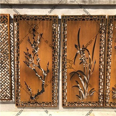 Αρχιτεκτονικό γλυπτό οθόνης Corten Steel