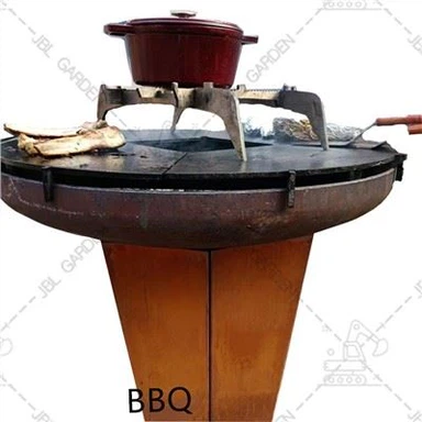 Φορητό Fire Pit από ανοξείδωτο χάλυβα