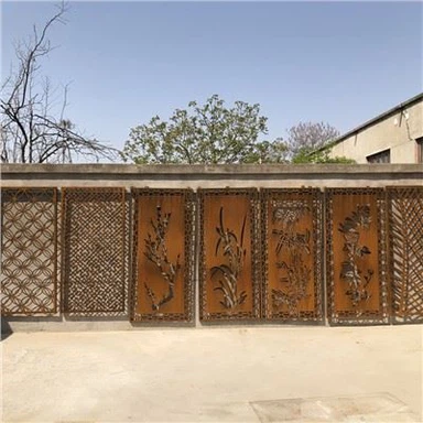 Πάνελ φράχτη από χάλυβα Rust Corten