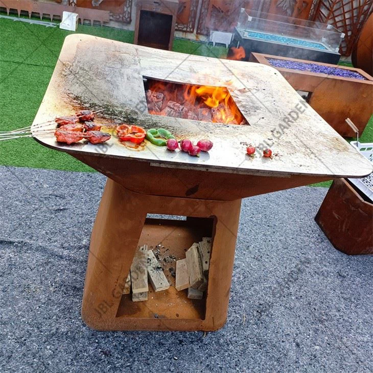 Ψησταριά Bbq Corten Steel Fire Pit Bbq