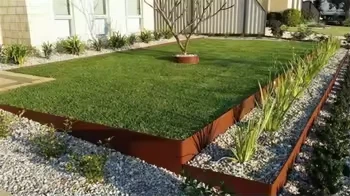 Cor Ten Steel Lawn Edging