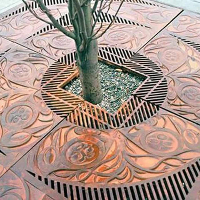 Decorative Corten Tree Grate factory