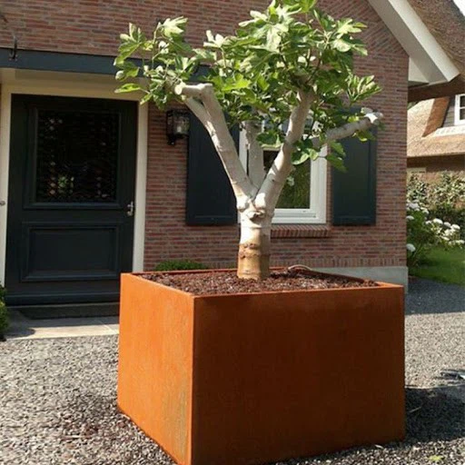 large corten steel planters large corten steel planters
