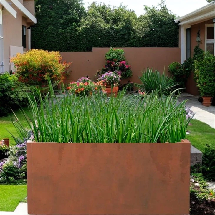 Rusty Steel Planter Pot factory