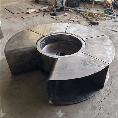 Corten Steel Patio Bonfire Fire Pit with Grill