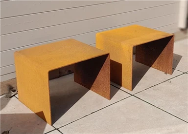 Σκαμπό Corten Steel