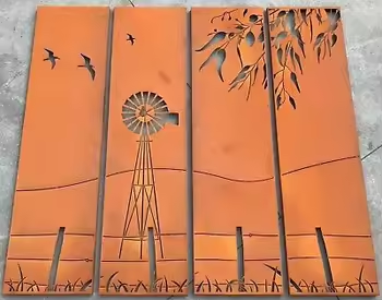 Σκουριασμένη οθόνη Corten Steel