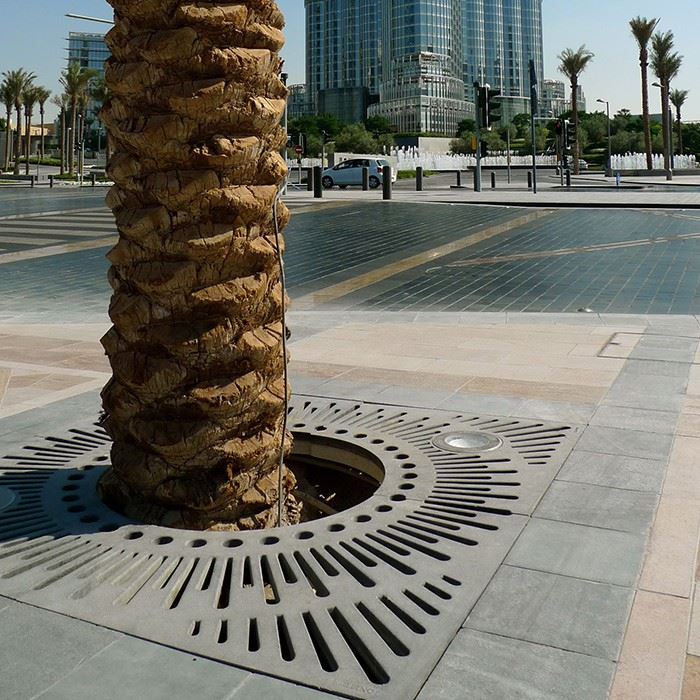 Street Landscape Corten Tree Σχάρα